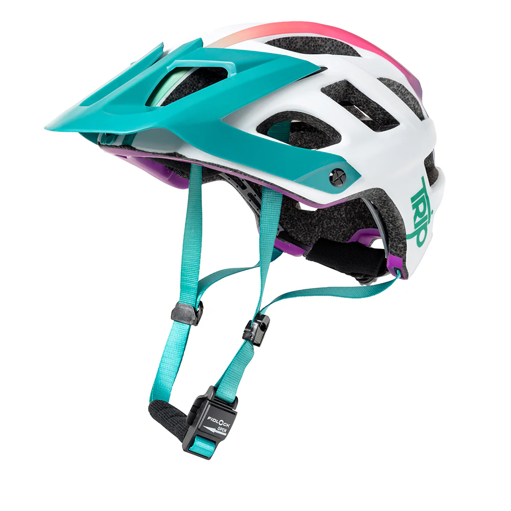 CASCO TRIP ENDURO WHITE_TURQ