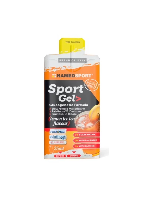 Named Sport – Sport Gel sabor Lemon Ice Tea 1 x 25 ml – Aumenta la energía